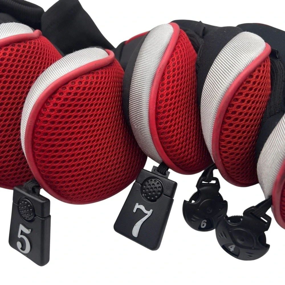 Andux 6‑Pc Driver & Fairway Wood Head Covers (1, 3, 5, 7) Long Neck 2 Interchang